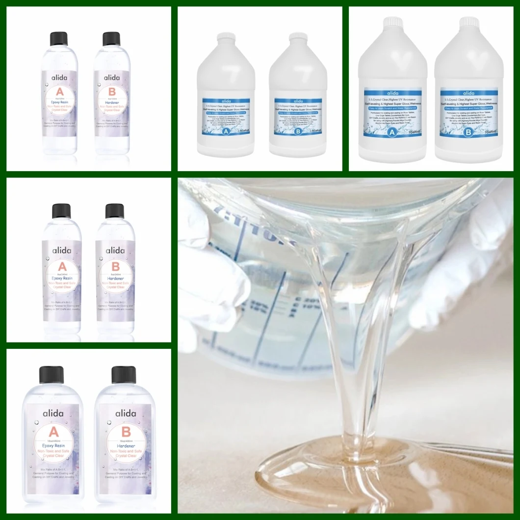 Quality Guaranteed Clear Bulk Transparent Crystal Ab Glue Art Epoxy Resin